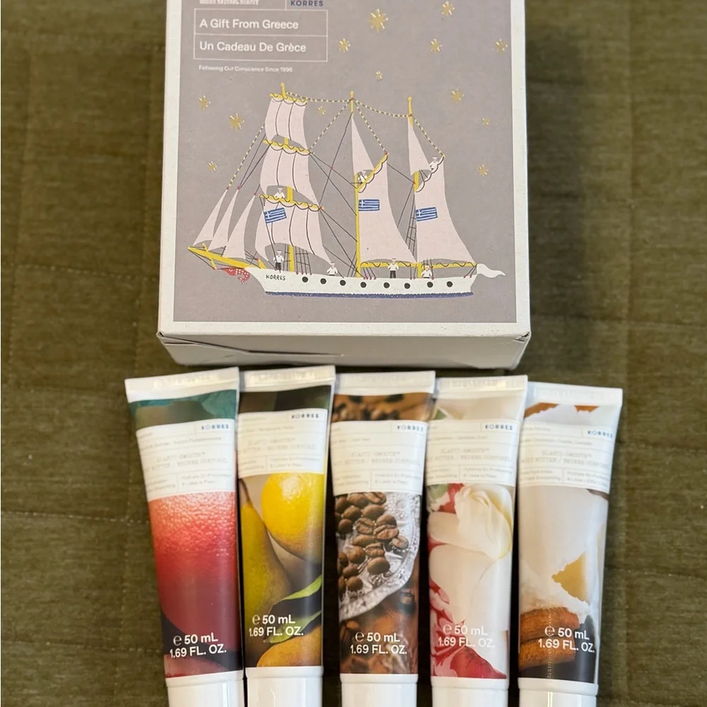 Korres Greek Scented Lotion Set with Colorful Tubes - Picture 1 of 2